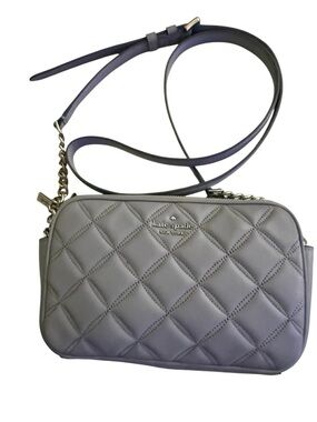 Kate Spade Carey Mini Camera Leather Crossbody Stone Blue NWT